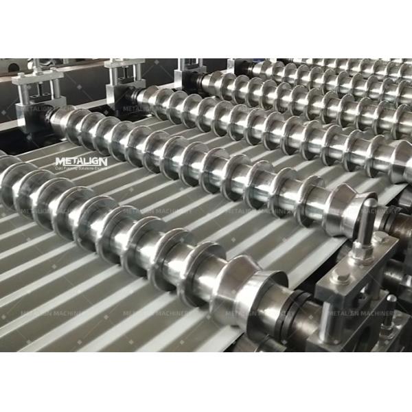 Dual-Layer Guide Pillar Roofing Roll Forming Machine For Trapezoidal And Corrugated Roof Panels