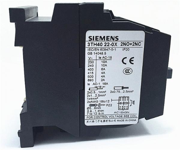 Buy Siemens 3TH4 Time Delay Relay / 8 Pole 10 Pole Contactor Relay Switch at wholesale prices