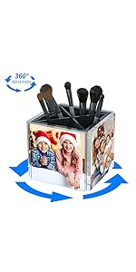 Acrylic Pen Holder 2 Pack,Clear Desktop Pencil Cup Stationery Organizer For Office Desk Accessory -Round