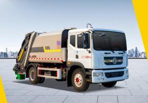Quality Dongfeng 13-square compressed garbage truck dump truck rear-drive Diesel 4 × 2 manual transmission for sale