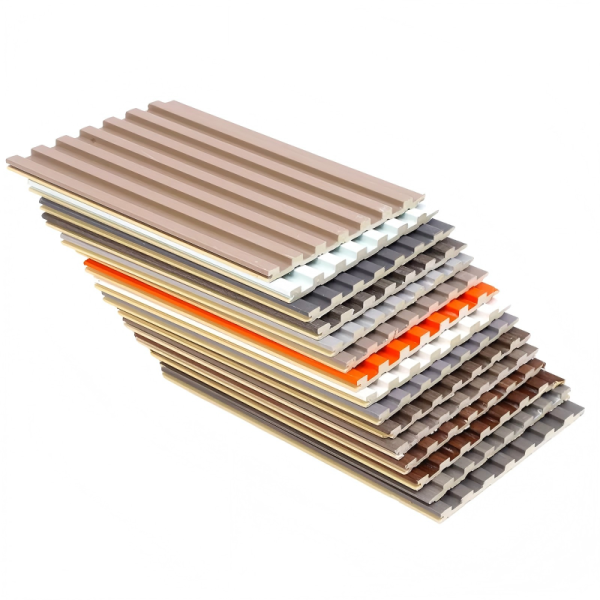 Solid Core PVC Fluted Wall Panels 150x8mm Grooved Cladding System Waterproof Texture for Room Divider Applications