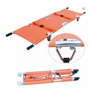 China PVC Emergency Stretcher Trolley Popular Scoop Style Collapsible Stretcher Ambulance on sale
