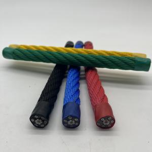 Quality Multi Color High UV Resistant Reinforced Polyester Playground Combination Wire Rope for sale