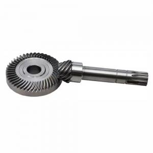 China Common Hypoid Gear Helical Bevel Pinion Gear Shaft 90 Degree Right Angle Bias on sale