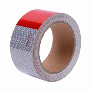 Quality PET Microbeads DOT Reflective Tape Sticker For Truck Car for sale