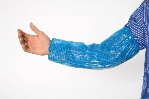 Buy Medical Polymer Materials Disposable Sleeve Covers PE Polyethylene Oversleeve at wholesale prices
