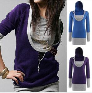 Quality Spring Women Female U Neck Pullover Sweatshirt Tops Outwear Free Shipping for sale