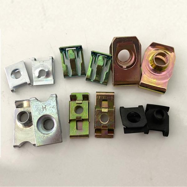 Buy DIN34818 M6 Spring Slice Nuts Speed U Clip Spring Nut Sheet Spring Nuts With Tapping Screw Thread at wholesale prices