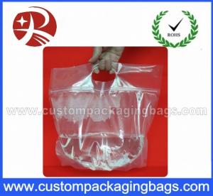 Laminated Custom Printing Plastic Ziplock Waterproof Transparent Bags With Bottom gusset