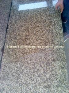 China Tiger Skin Yellow Granite Slab Semi-Slab, Natural Yellow Granite Slab on sale