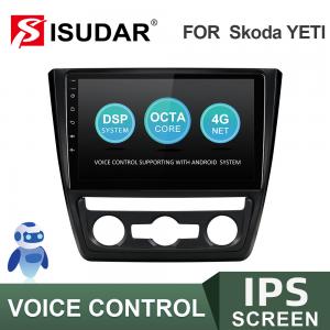 Quality V57S Double Din Bluetooth Car Stereo For Skoda Yeti DDR4 Octa Core 2.5GHZ for sale