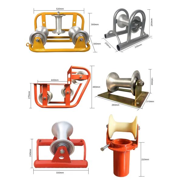 Straight Line Electric Overhead Bridge Cable Pulling Laying Rollers