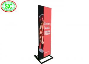 Quality Ultra Thin Led Poster Board , 3mm Pitch Portable Poster Display 4cm Thickness for sale
