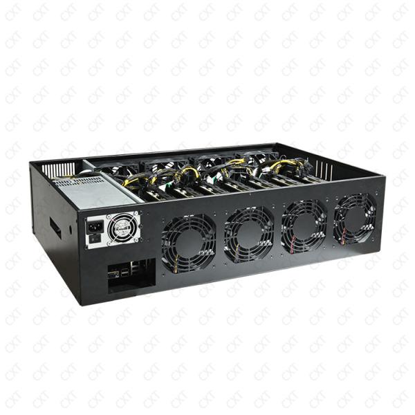 Buy ethereum mining machine 8 gpu Miningcase machine chassis motherboard 8gpu server case with screen and 2500w power supply at wholesale prices