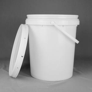 Quality Thermal Transfer HDPE White Round Plastic Barrel For Latex Paint Color for sale