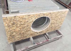 Quality Polished Granite Vanity Countertops / Granite Slab Countertop With Sink Hole for sale