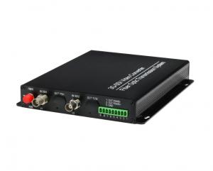 Quality 2 Channel 3g-Sdi Fiber Video Converter With RS485 , WDM Video Converter for sale