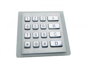 Quality Matrix 4*4 Backlit Metal Keypad Optional Interface USB PS2 RS232 for sale