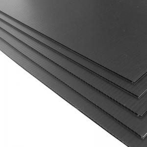 China Black 4mm Corrugated Plastic Cover 2000x1000 Correx Protection Sheets on sale
