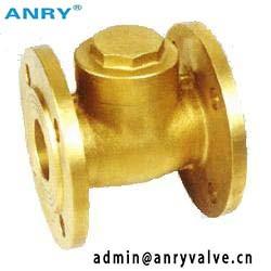 Quality 4 200 WOG Brass Flanged Check Valve Temperature Resistance for sale