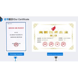 Radin Electric Technology Co.,Ltd Certifications