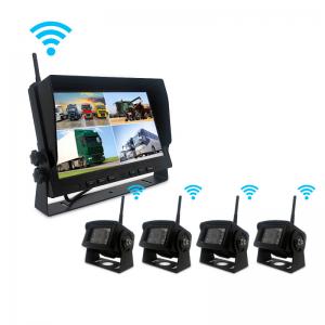 Quality IP67 4CH Wireless Backup Camera System For Trucks RV Trailer ISO And Android for sale