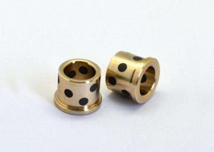 China Hydraulic Cylinder Casting Bronze Flange Bearing With Solid Lubricant on sale