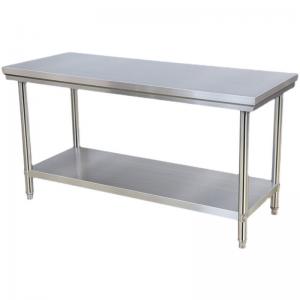 Quality Restaurant Kitchen Table Stainless Steel Workbench with 1.2/1.5/1.8/2.0M Length for sale