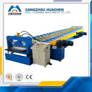 China Metal Floor Deck Roll Forming Machine Capacity 8-10m/Min , 12 Month Warranty on sale