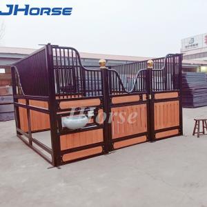 China Indoor 50mm Square Frame Bamboo Horse Stable Partitions Anti Rust on sale
