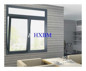 Quality Two Way Opening Large Tilt And Turn Windows , Grey Color Double Glazed Aluminium Windows For Qatar Market for sale
