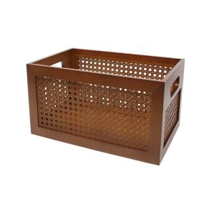 Buy cheap Woven Desks Antibacterial Wooden Storage Baskets With Handles from wholesalers