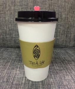 Quality Hot Paper Cup Sleeve Coffee With Logo Flexo Offset Printing Various Colors for sale