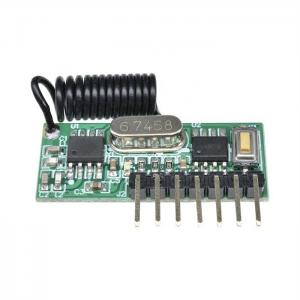 Quality 433MHz RF Wireless Module Receiver 4 Channel Learning Decoding Remote Control for sale
