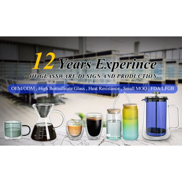 Custom Colored Borosilicate Glass Drinkware Opaque Colored Coffee Mug With Handle