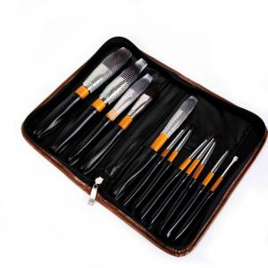 Quality Private Label Black Face Powder Brush 12PCS Synthetic Hair Makeup Brushes for sale