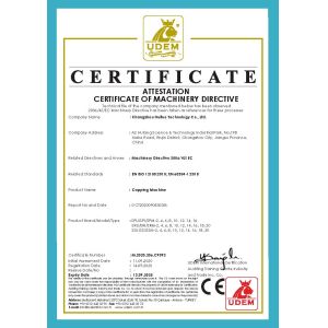 Changzhou huituo technology co.,ltd. Certifications