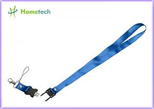 China Plasitc + Polyester Lanyard USB Flash Drives USB 3.0 Custom Printed on sale