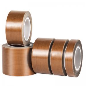 China Heat Resistant Fiberglass PTFE Teflon Adhesive Tape Self Adhesive Sealing on sale