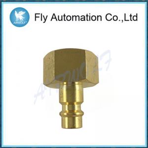 Quality G1 / 2 Pneumatic Tube Fittings Coupler Brass Quick Release Coupling Plug for sale