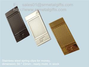 Quality Wire spring metal clip for money and paper, wire spring steel money clips, for sale