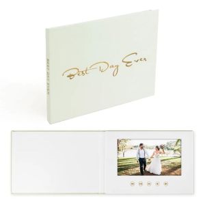 Buy cheap customized 7 inch/10 inch HD LCD wedding video book motion books with linen from wholesalers