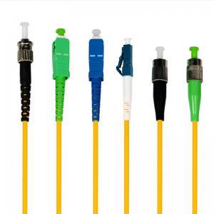 Quality FTTH Singlemode Duplex Fiber Optic Jumper Cable Low Insertion loss for sale
