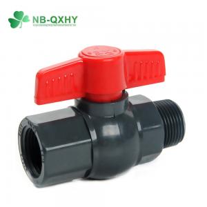 Quality Low Temperature PVC/CPVC/UPVC Ball Valve ABS Handle BS Standard Male/Female Threaded Octagonal for sale