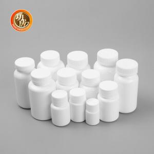 China Custom Food Grade Plastic Pill Bottle Screw Cap HDPE Medicine Bottle on sale