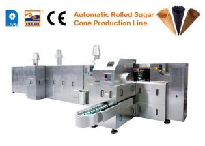 Quality Ice Cream  Pizza Waffle Cone Production Line CE Approved Baking Plares 260mm*240mm for sale