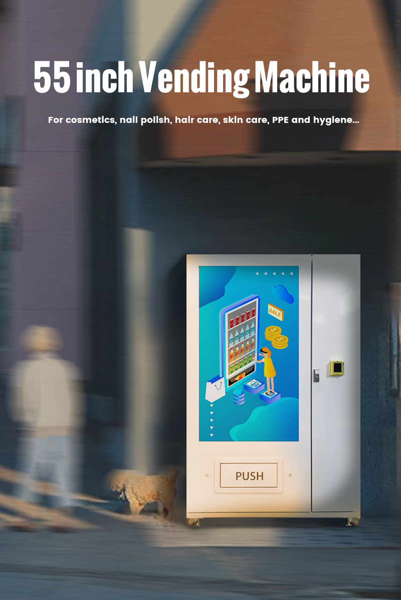 Cola Pepsi Sprite Bottled Canned Vending Machine With Cooling System Advertising Screen