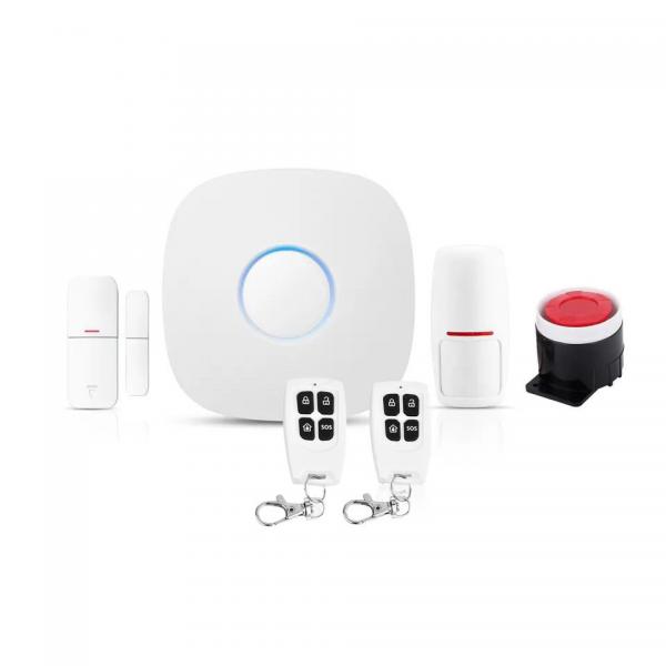Buy Tuya Smart Home Wireless WiFi 4G GSM Gateway Alarm System Support Door/Window Sensor and PIR motion detector at wholesale prices