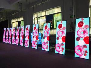 China Banner Stand Custom Led Panels Poster Screen , Digital Led Display Board Durable on sale