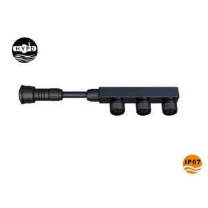 Buy cheap HYFD Two Pin 1 In 3 Out Nylon PA66 M15 Connector from wholesalers